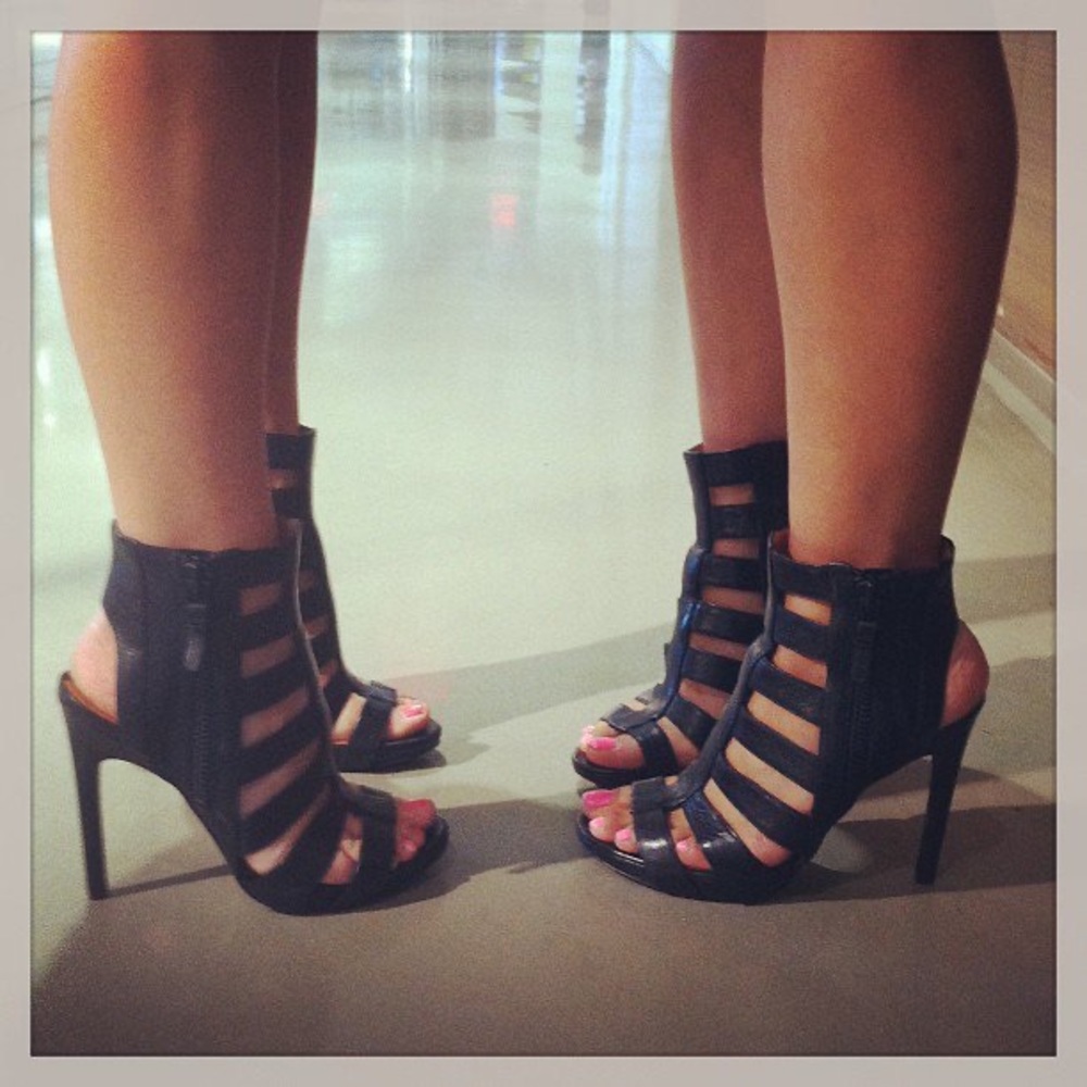 Via Spiga strappy open heel and toe high heels